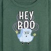 Women's - SpongeBob SquarePants - Hey Boo Lightweight French Terry Wide Neck Long Sleeve Shirt - 2 of 4