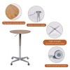 CAVINAS Coffee Table with Lifting Top, Aluminum Movable Coffee Table, Modern Tray Tables for Living Room, Dining Room - 4 of 4