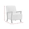 Picket House Furnishings Axton Accent Chair White: Upholstered Polyester, Wood Frame, Spot Clean - 3 of 4