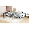 NicBex Full Over Full Bunk Bed with Safety Guardrail,Metal Twin Loft Bed with Ladder and Converts to 2 Beds,Noise Reduced Bunk Beds for Bedroom - 4 of 4
