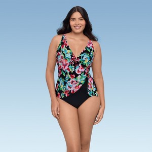 Trimshaper Women's Vera One-Piece Swimsuit - 1 of 3