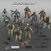 Joyfy 16PCs Army Soldier Playset with Action Figures & Accessories, Military Toy Set for Kids, Christmas Birthday Halloween Gift for Boys Ages 4-8 - 3 of 4