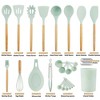 Itopfox 35-Piece Silicone Kitchen Utensil Set with Wooden Handles, Non-Stick Cooking Tools Including Spatula, Spoon, Turner, Tongs, Measuring Cups - 3 of 4