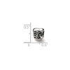 Black Bow Jewelry Sterling Silver Comedy Mask Bead Charm - 2 of 3