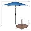 Costway 10ft Patio Umbrella Outdoor W/ 59 LBS Heavy-Duty Round Umbrella Stand - 2 of 4