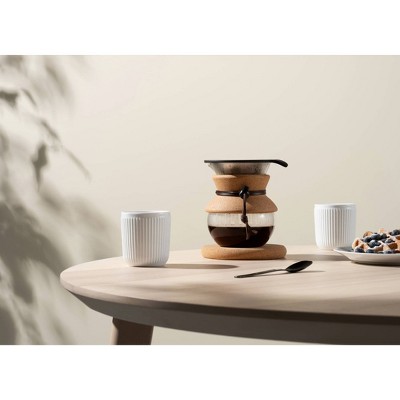 17 oz. Camel Cork Pour Over Coffee Maker with Stainless Steel Filter