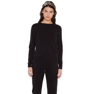 JENNIE LIU 100% Pure Cashmere Extra-ply Cozy Long Sleeve Crew Neck Sweater - 1 of 3