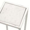 Kate and Laurel Jaspur Square Metal Drink Table, 7x7x21, Silver - 3 of 4