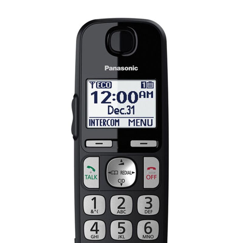 Panasonic® DECT 6.0 Additional Digital Cordless Handset for KX-TGE433B and KX-TGE445B, 2 of 5