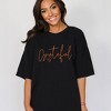 Simply Sage Market Women's Grateful Heart Short Sleeve Garment Dyed Tee - 2 of 4