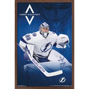 Trends International NHL Tampa Bay Lightning - Andrei Vasilevskiy 19 Framed Wall Poster Prints - 1 of 4