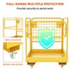 Forklift Safety Cage 36x36 Inches 1200LBS Capacity with 4 Wheels Forklift Work Platform Aerial Platform Collapsible Lift Basket for Lifting Loader - 2 of 4