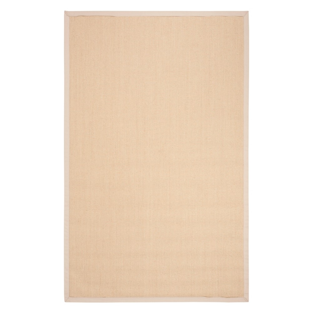 6'x9' Tameka Solid Accent Rug Natural/Ivory - Safavieh