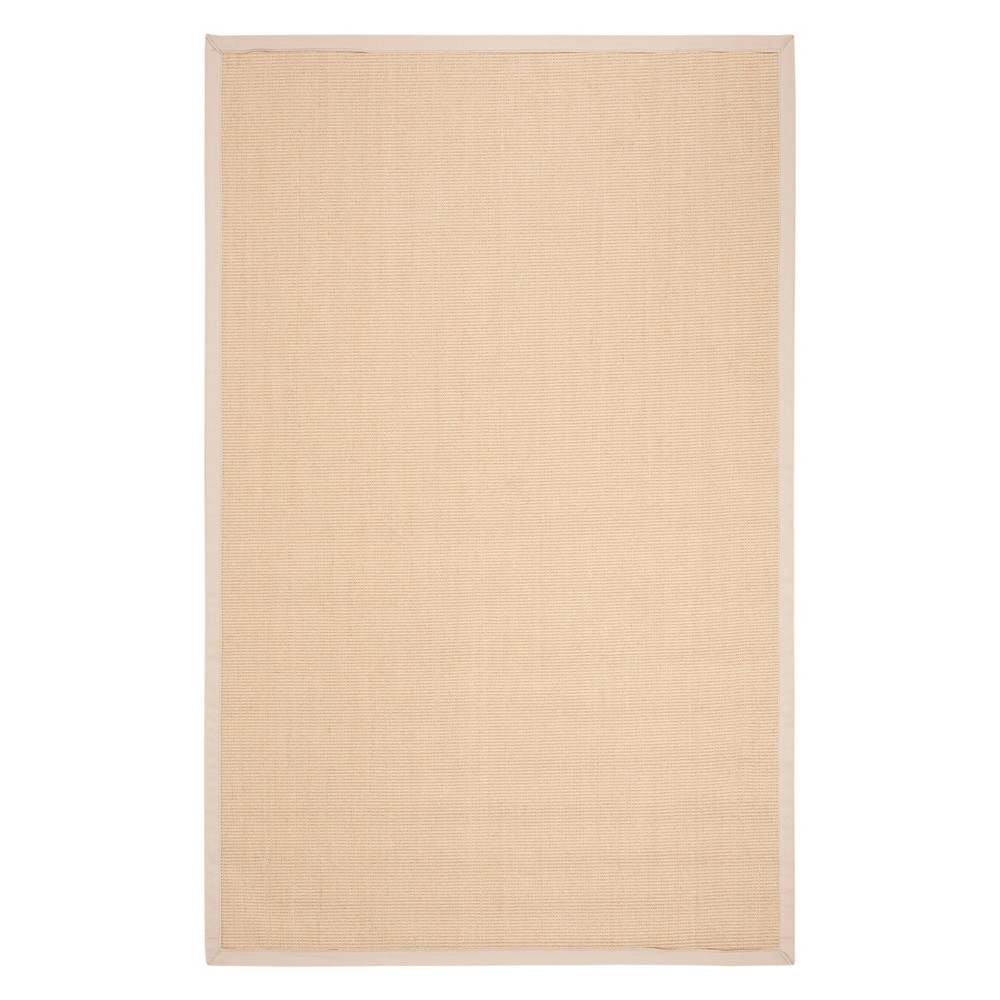 6'x9' Tameka Solid Accent Rug Natural/Ivory - Safavieh