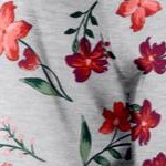 heather grey red pretty floral