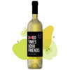 Love Cork Screw Good Times Good Friends Pinot Grigio White Wine - 750ml Bottle - 2 of 4