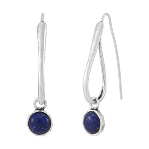 Silpada 'Cosmic Haze' Sterling Silver Blue Lapis Drop Earrings - 1 of 4