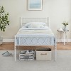 Bed Frame, Metal Bed Frame with Headboard and Footboard, Heavy Duty Noise Free Platform Bed Frame with Strong Slats Support, Under Bed Storage - 3 of 4