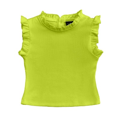 Girl Wo's Ruffle Tank Top - little Olin