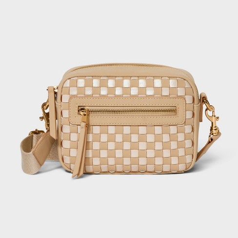 Camera Crossbody Bag - Universal Thread™ Brown/White