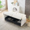 NicBex 83" Loveseat,Modern Flannelette Loveseat Sofa with Pull-up Storage Space,2-Seater Couch for Living Room,Bedroom,Apartment - 2 of 4