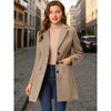 INSPIRE CHIC Women's Notched Lapel Single Breasted Outwear Fall coat - 2 of 4