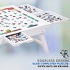 Jumbl 1000-Piece Puzzle Board - 23 x 31" Wooden Puzzle Table with 6 Removable Drawers - White - 3 of 4