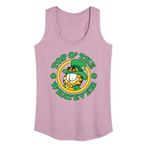 Women's - Garfield - Top O The Whatever Graphic Racerback Tank - 1 of 4