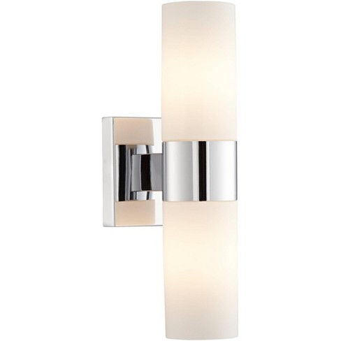 Minka Lavery Modern Wall Light Sconce Chrome Hardwired 4 1 2 Fixture Opal Glass Shade For Bedroom Bathroom Living Room Target - Chrome Wall Sconces For Bathroom