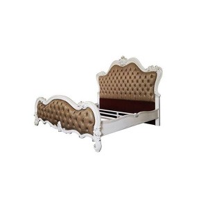 99" Eastern King Bed Versailles II with Nailhead Trim & Tufted Headboard - Acme Furniture - 1 of 4