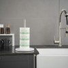 Paper Towel Holder Countertop Standing with Natural Marble Base Spring Arm for Kitchen,Bathroom - 4 of 4
