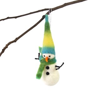 Slickblue Wool Felt Christmas Ornaments – Handcrafted in 15 Different Design Options Like Owl, Elf, and Snowman - 1 of 1