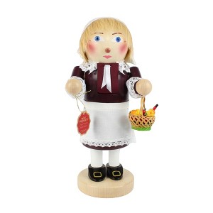 Steinbach Chubby Wooden Nutcracker Collection, Pilgrim Lady, 11.5" - 1 of 4