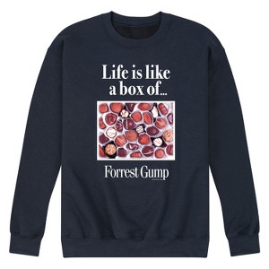 Men's - Forrest Gump - Life Is Like A Box Of Chocolates Graphic Fleece Sweatshirt - 1 of 4