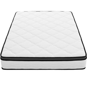 Okak  Modern 10/12Inch Innerspring Hybrid Mattress with Pressure Relief for Comfy Sleep,Medium Feel Bed Mattresses in a Box - 1 of 4