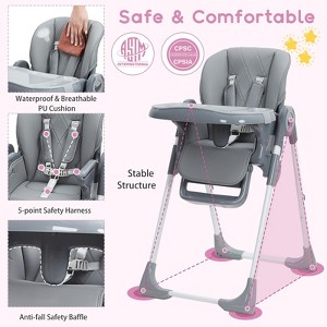 Baby High Chair, Multifunctional Infant Highchairs with Adjustable Height and Recline, Foldable High Chair for Babies & Toddlers, High Chair - 1 of 4