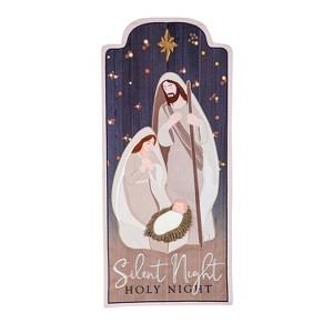 Evergreen Silent Night Nativity Everlasting Impressions Textile Decor - 1 of 3