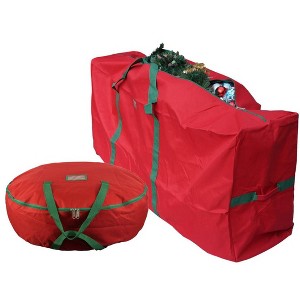 K-Cliffs High Quality Christmas Tree Storage Duffel Bag for fit 6 & 9 Foot Tree Holiday - 1 of 4
