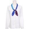 INSPIRE CHIC Women's Contrast Color Square Gradient Colorful Satin Silky Neck Scarves 1Pc - 2 of 4