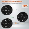 Premium 2-Inch Bumper Plates Set, Universal Fit Rubber Weight Plates with Steel Insert for Home & Gym Strength Training - 2 of 4