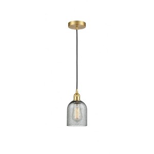Caledonia - 1 Light Cord Hung Mini Pendant In Industrial Style-9.75 Inches Tall and 5 Inches Wide - 1 of 1
