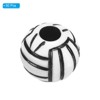 Unique Bargains Acrylic DIY Crafts Bracelet Necklace Making Opaque Sports Volleyball Beads 0.47" - 3 of 4