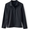 Lands' End School Uniform Kids Long Sleeve Feminine Fit Rapid Dry Polo Shirt - 3 of 4