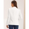 Allegra K Women's Spring Shawl Collar Puff Sleeve Work Blazer with Pockets - 3 of 4