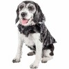Pet Life (R) Luxe Chauffurry Zebra Patterned Designer Mink Fur Dog Coat - 2 of 4