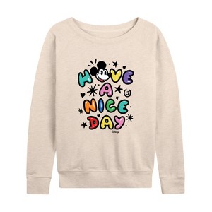 Women's - Disney - Mickey Mouse Lightweight French Terry Slouchy - 1 of 4