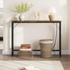 ODK 5.9" Narrow Console Table with Power Outlets, Compact Sofa Table with Storage, Sleek Design for Living Room, Entryway, Hallway, and Foyer - 3 of 4