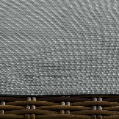 Gray All-Weather Polyester Outdoor Daybed Furniture Cover
