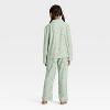 Kids' Gingerbread Striped Long Sleeve Shirt and Pants Holiday Matching Family Pajama Set - Wondershop™ Cream - 2 of 4