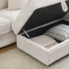 82" L-Shaped Sectional Sofa with Movable Footstool & Storage, 4 Toss Pillows - 2 of 4